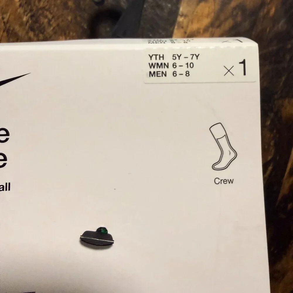 Nike Youth Elite Crew Socks Basketball Christmas/Holiday Green 5Y - 7Y NEW